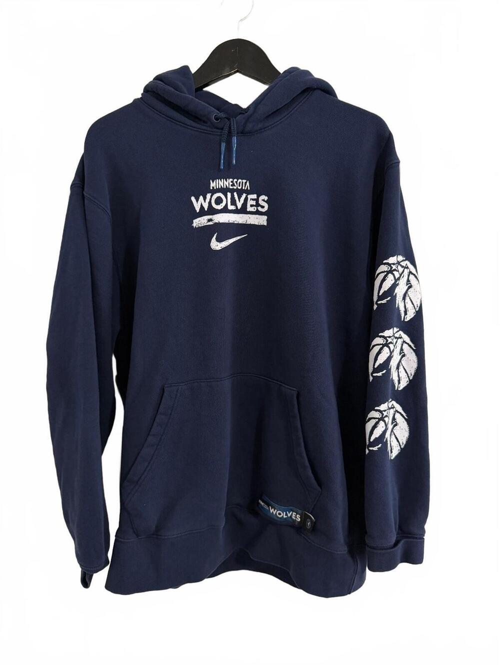 Minnesota Timberwolves Blue Nike Hoodie Sweatshirt Size XL